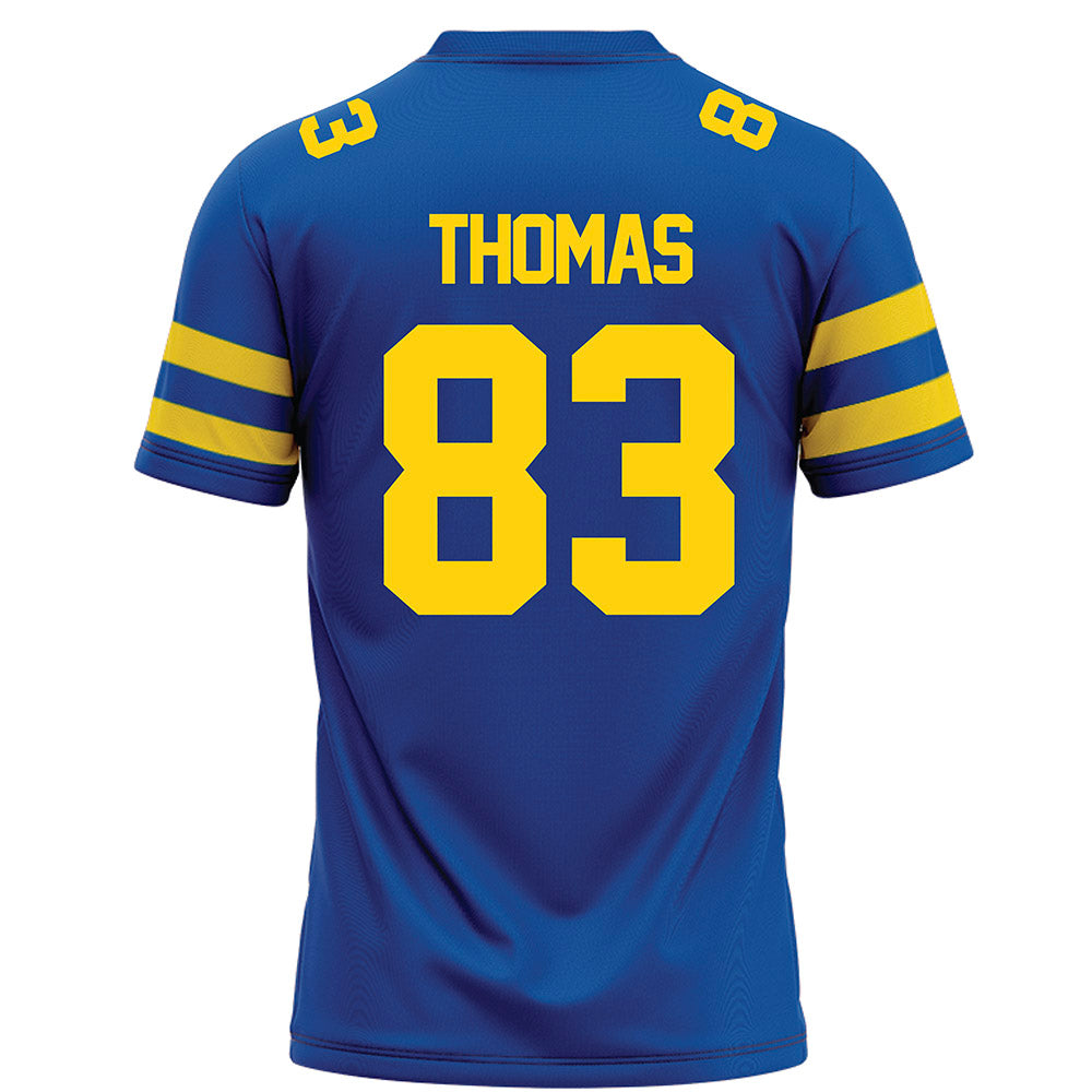 Delaware - NCAA Football : Calvin Thomas - Blue Football Jersey-1
