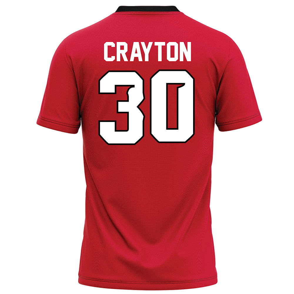 UNLV - NCAA Football : Dee Crayton - Red Football Jersey-1