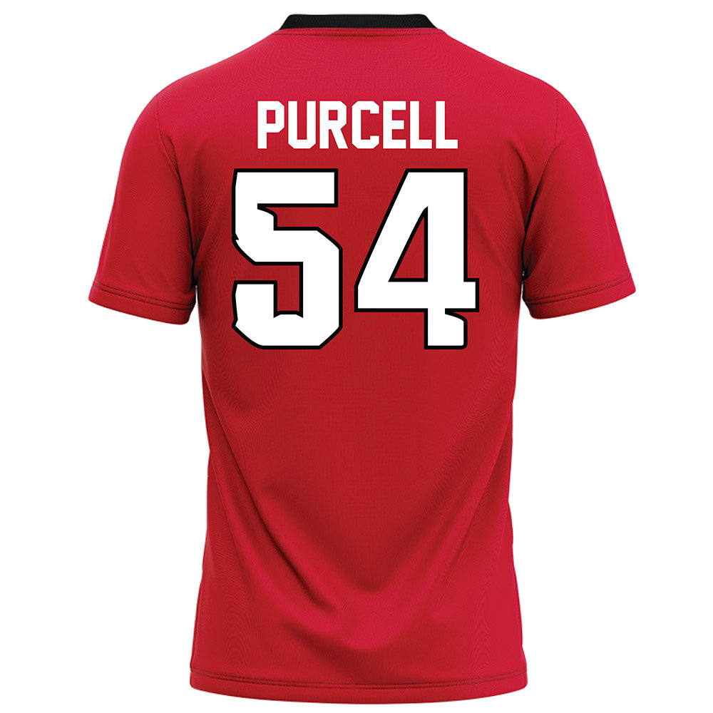 UNLV - NCAA Football : Poe Purcell - Red Football Jersey-1