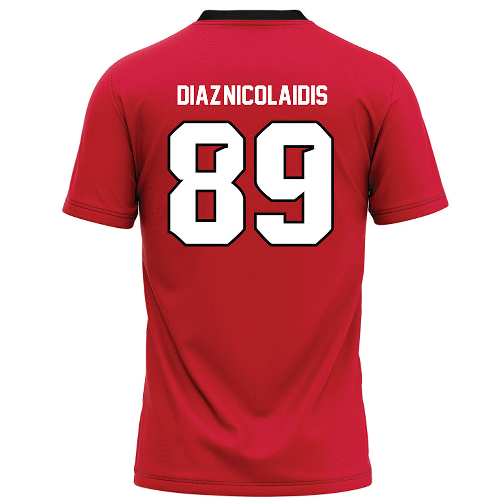 UNLV - NCAA Football : Andreas Diaz-Nicolaidis - Red Football Jersey-1