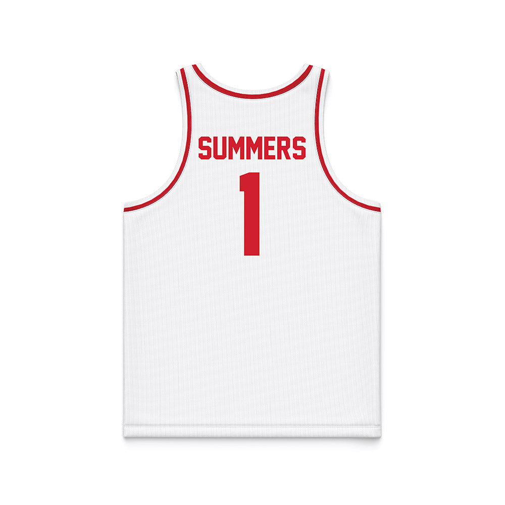 UNLV - NCAA Women's Basketball : Sydni Summers - White Basketball Jersey-1