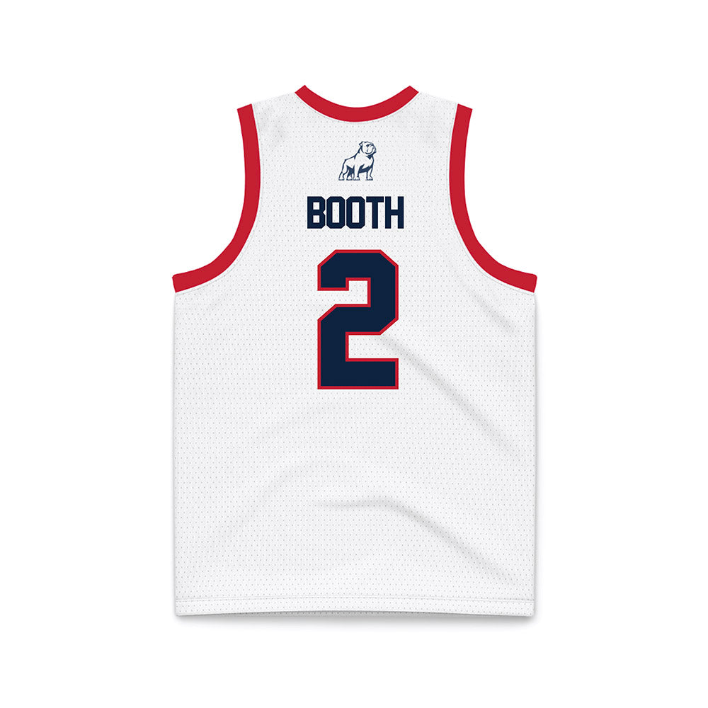 Samford - NCAA Men's Basketball : Jadin Booth - White Basketball Jersey-1