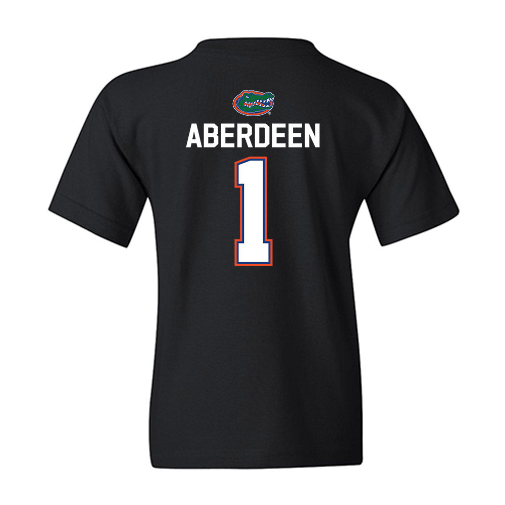 Florida - NCAA Men's Basketball : Denzel Aberdeen - Sports Shersey Youth T-Shirt-1