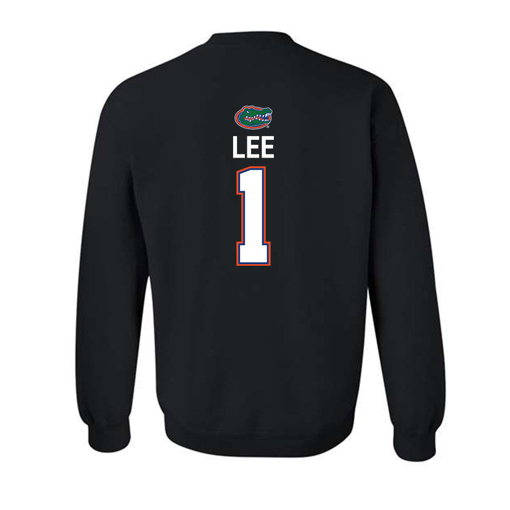 Florida - NCAA Men's Basketball : Xaivian Lee - Sports Shersey Crewneck Sweatshirt-1