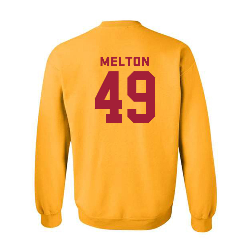 USC - NCAA Football : Fisher Melton - Classic Shersey Crewneck Sweatshirt-1