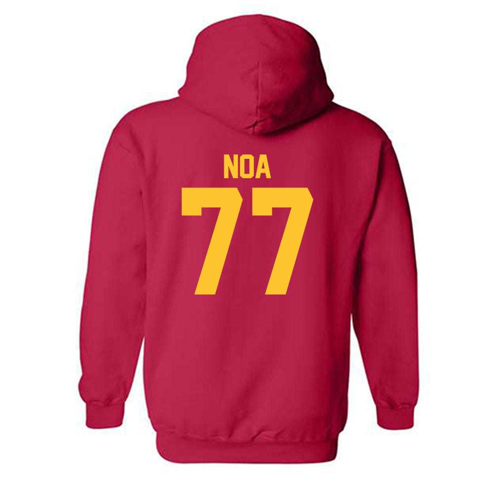 USC - NCAA Football : Alani Noa - Classic Shersey Hooded Sweatshirt-1