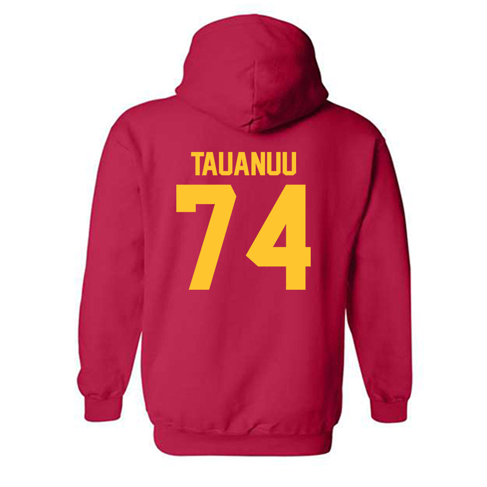 USC - NCAA Football : Justin Tauanuu - Classic Shersey Hooded Sweatshirt-1