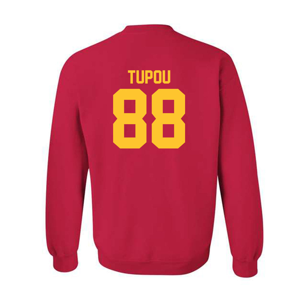 USC - NCAA Football : Taniela Tupou - Classic Shersey Crewneck Sweatshirt-1