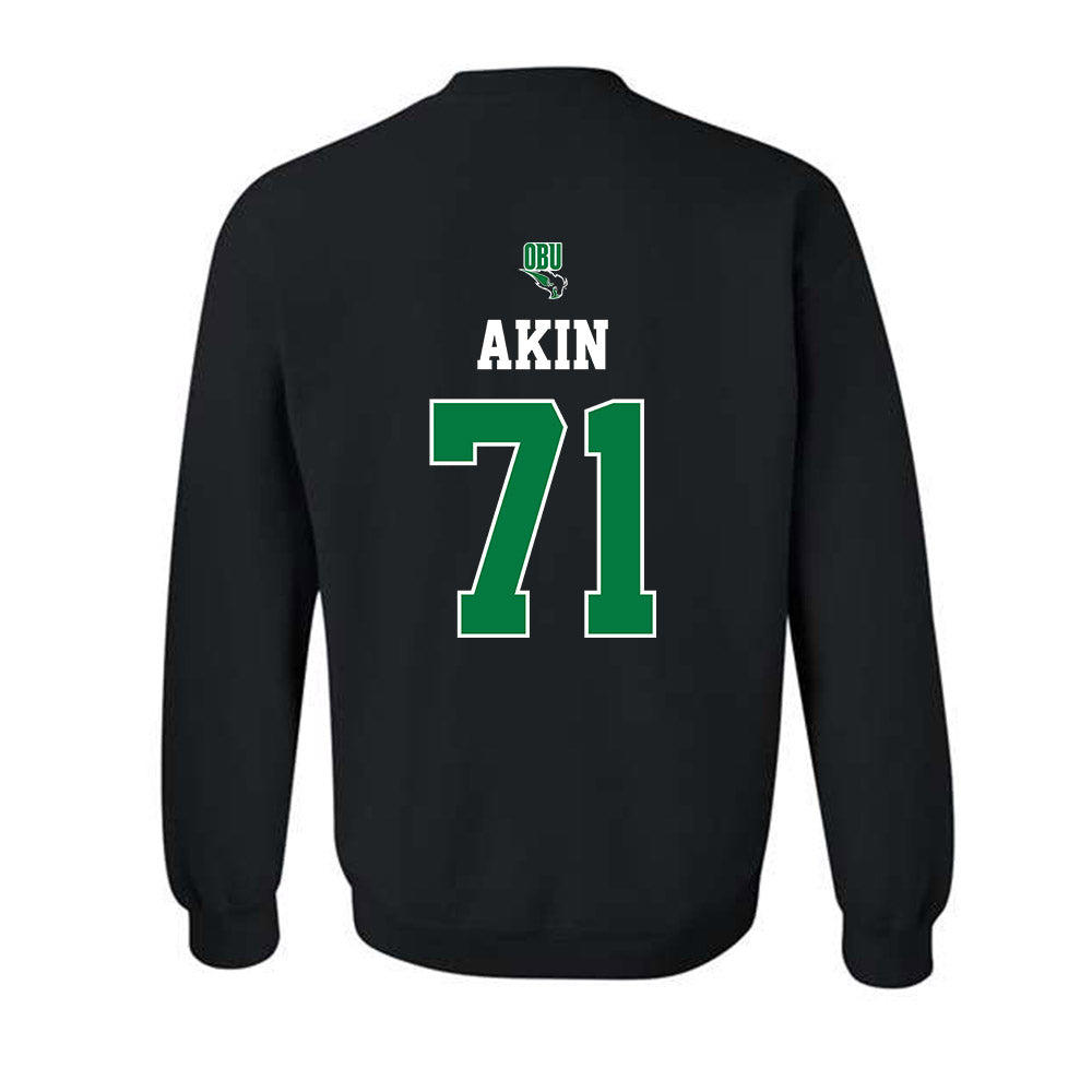 OKBU - NCAA Football : Owen Akin - Classic Shersey Crewneck Sweatshirt-1