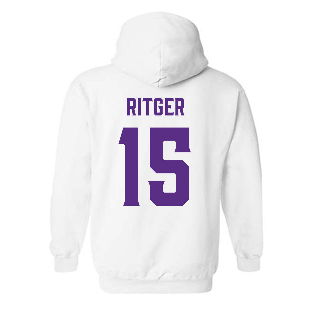 Furman - NCAA Men's Basketball : Owen Ritger - Classic Fashion Shersey Hooded Sweatshirt-1
