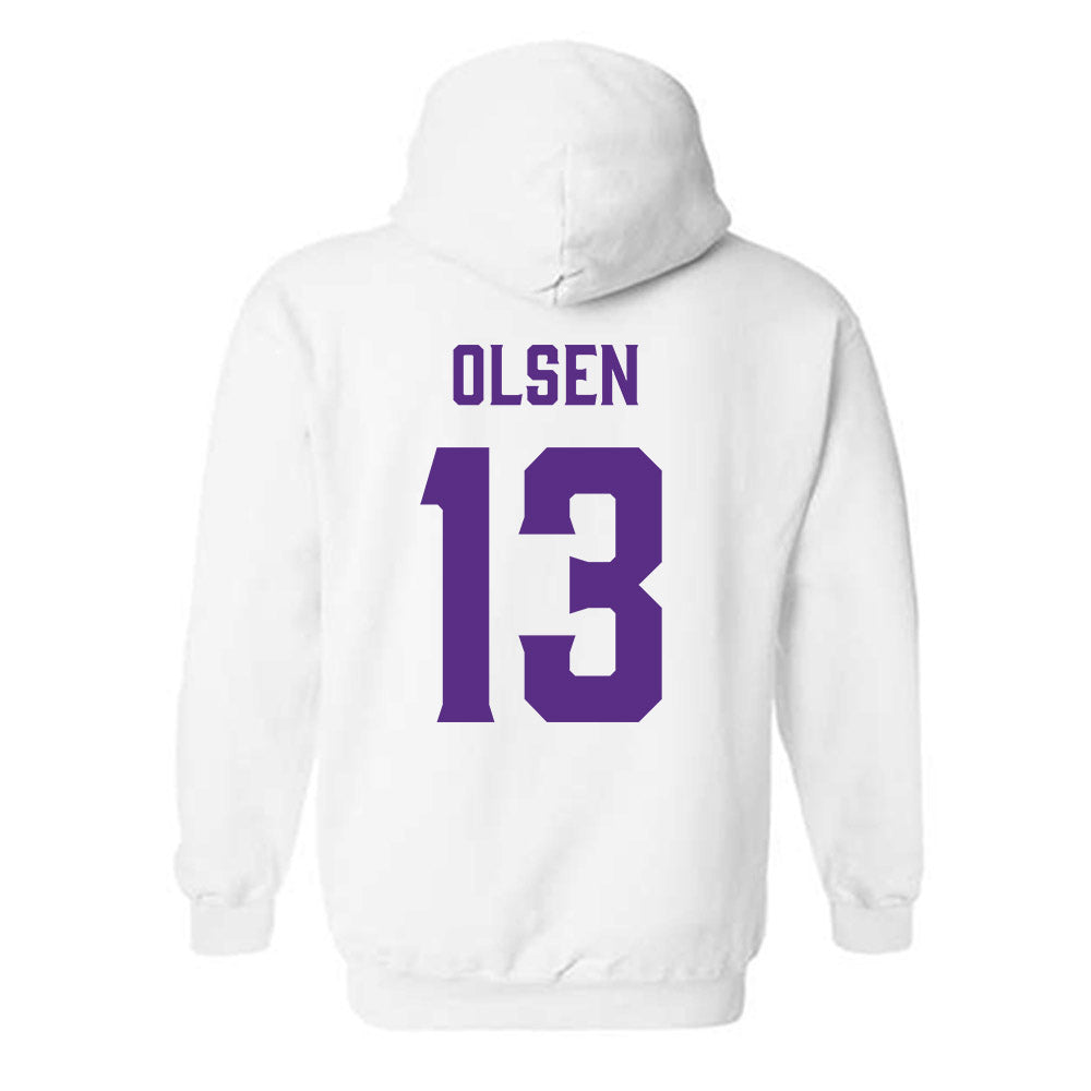 Furman - NCAA Football : Ian Olsen - Classic Fashion Shersey Hooded Sweatshirt-1