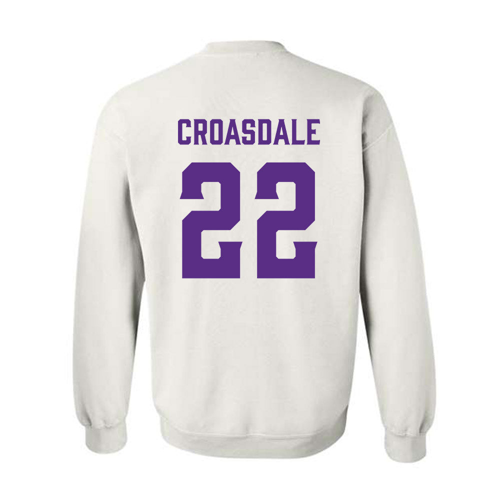 Furman - NCAA Football : Ben Croasdale - Classic Fashion Shersey Crewneck Sweatshirt-1