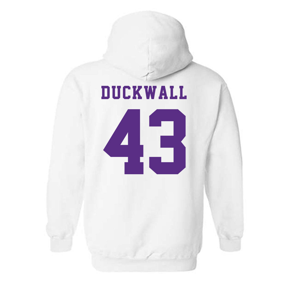 Furman - NCAA Football : Max Duckwall - Classic Shersey Hooded Sweatshirt-1
