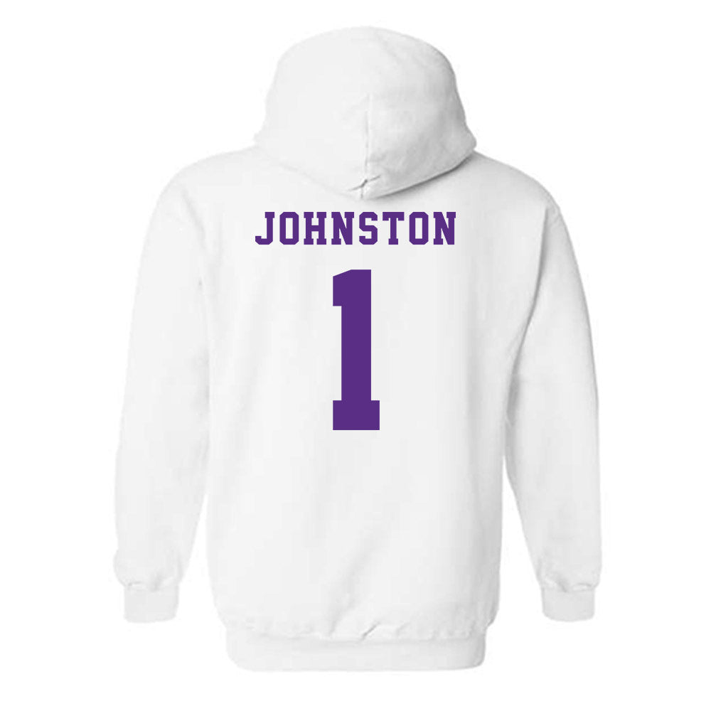 Furman - NCAA Men's Basketball : Charles Johnston - Classic Shersey Hooded Sweatshirt-1