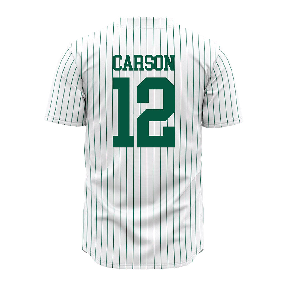 UNC Charlotte - NCAA Baseball : Chase Carson - White Jersey-1
