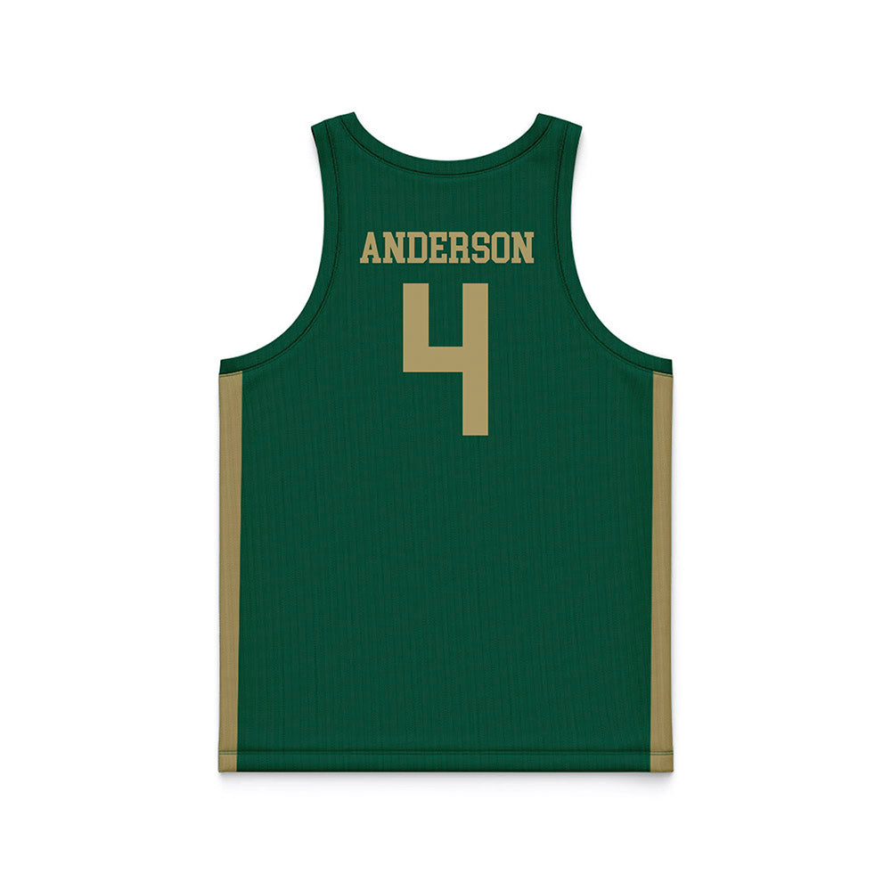UNC Charlotte - NCAA Women's Basketball : Princess Anderson - Green Basketball Jersey-1