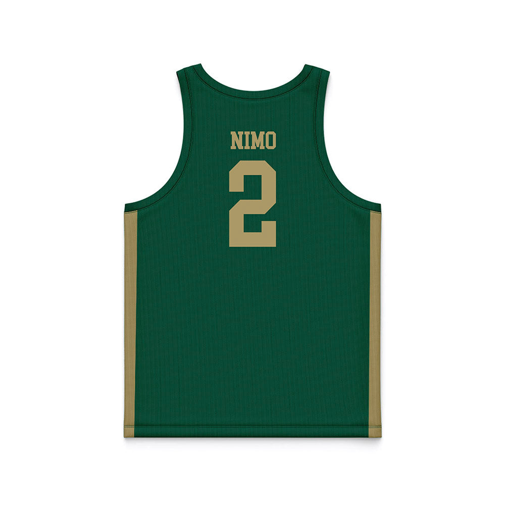 UNC Charlotte - NCAA Women's Basketball : Karen Nimo - Green Basketball Jersey-1
