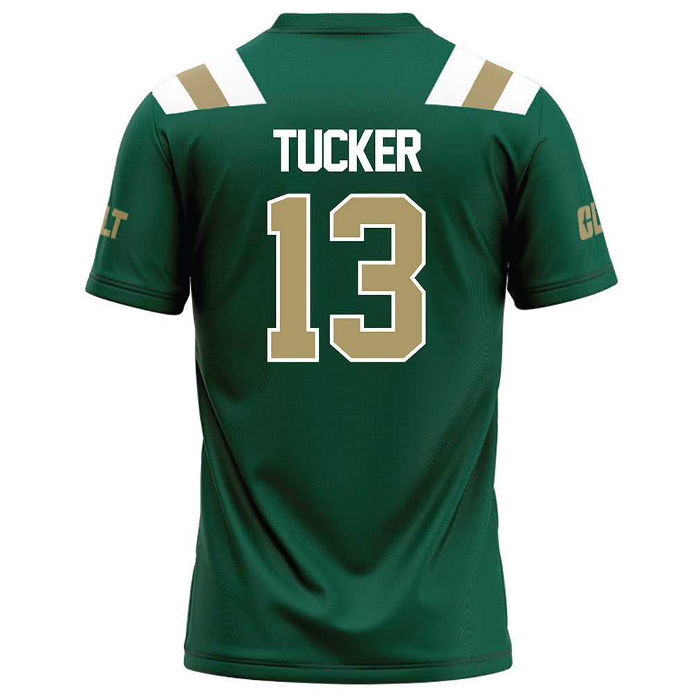 UNC Charlotte - NCAA Football : Caleb Tucker - Green Football Jersey-1