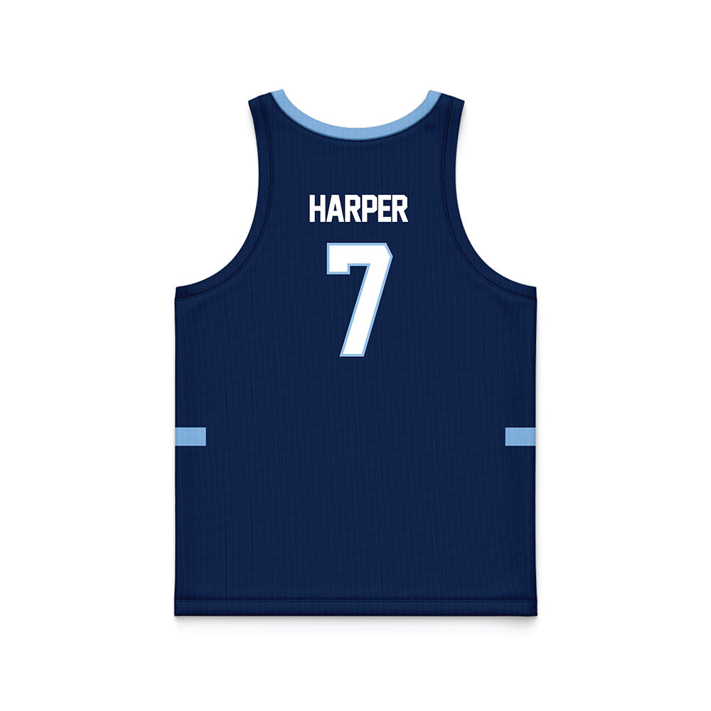 Old Dominion - NCAA Men's Basketball : Cesare Harper - Navy Basketball Jersey-1