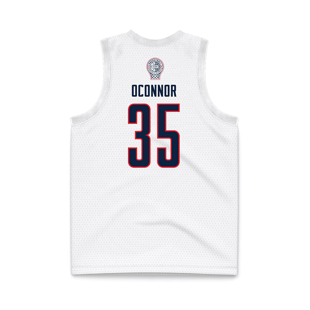 UConn - Women's Basketball Legends : Jean OConnor - White Basketball Jersey-1