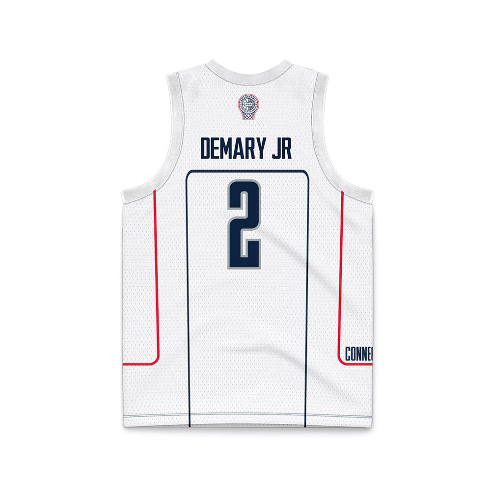 UConn - NCAA Men's Basketball : Silas Demary Jr - Grey Basketball Jersey-1