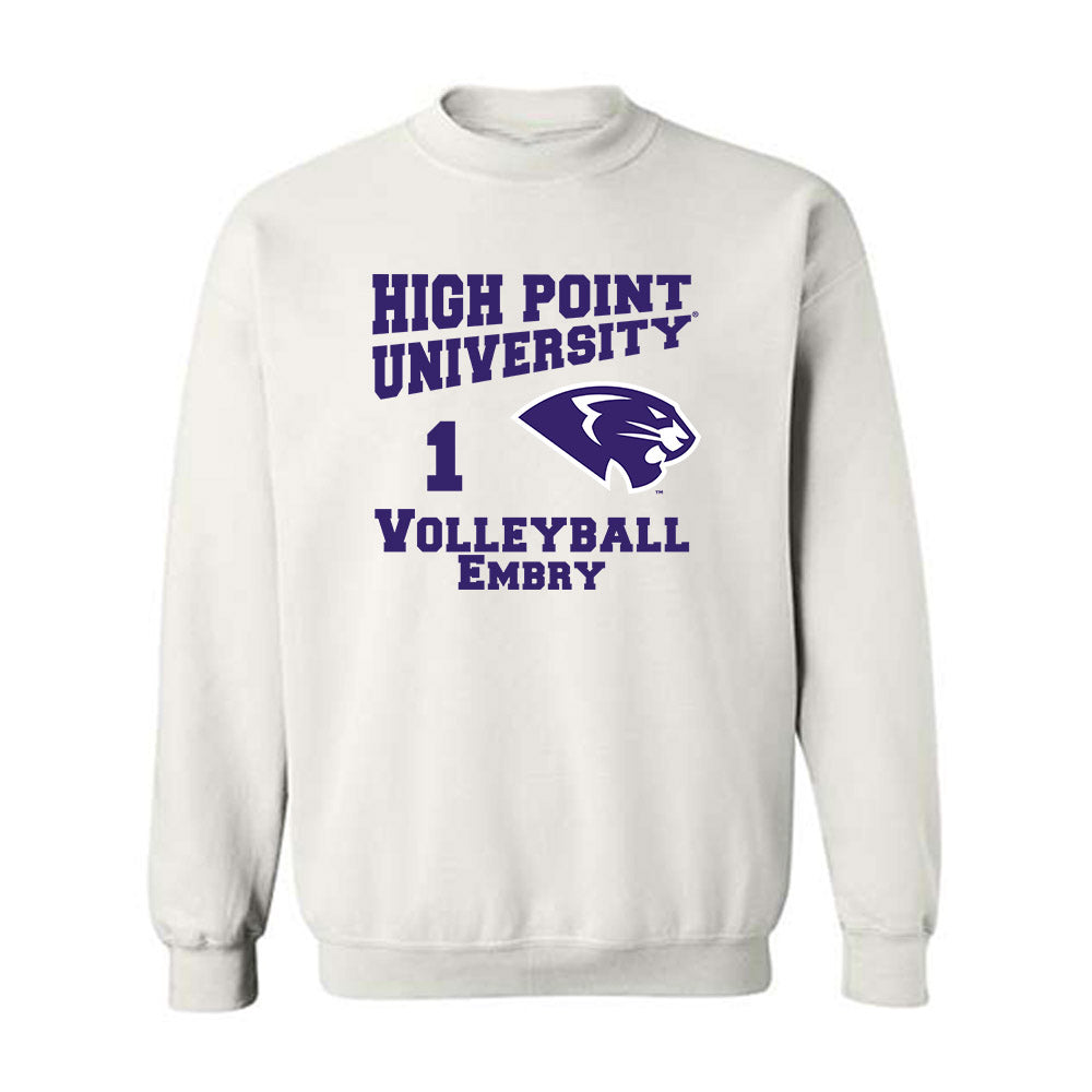 High Point - NCAA Women's Volleyball : Havani Embry - Crewneck Sweatshirt-0