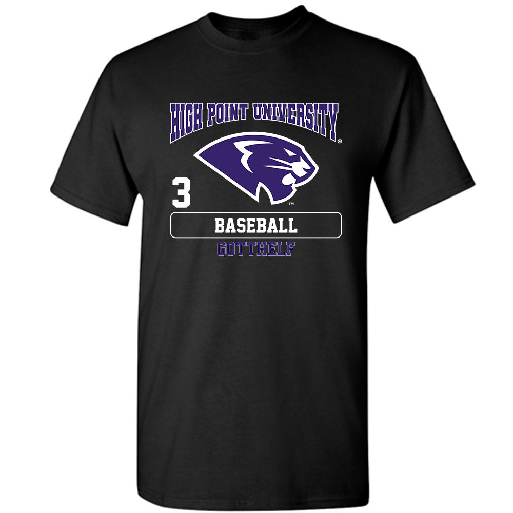 High Point - NCAA Baseball : Zach Gotthelf - T-Shirt-0