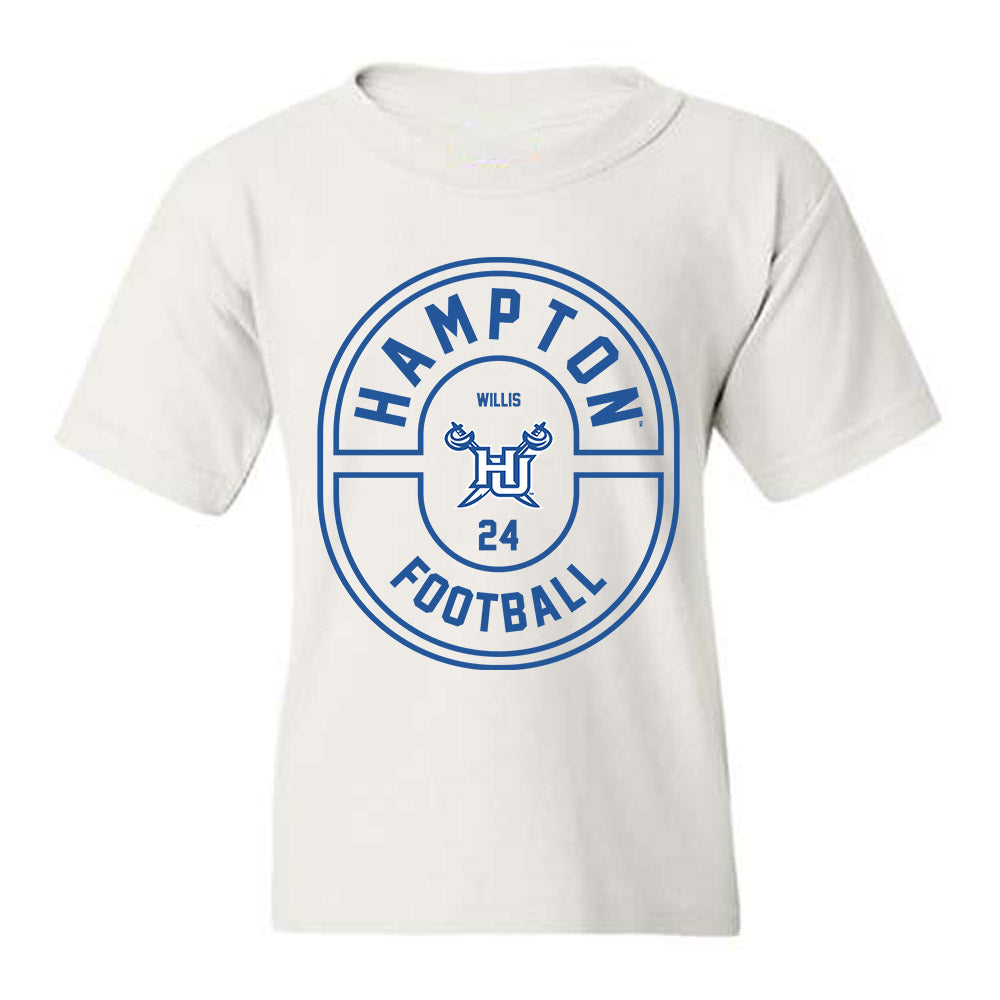Hampton - NCAA Football : Marqwae Willis - Classic Fashion Shersey Youth T-Shirt-0
