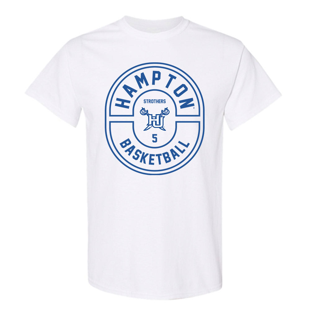 Hampton - NCAA Men's Basketball : Etienne Strothers - Classic Fashion Shersey T-Shirt-0