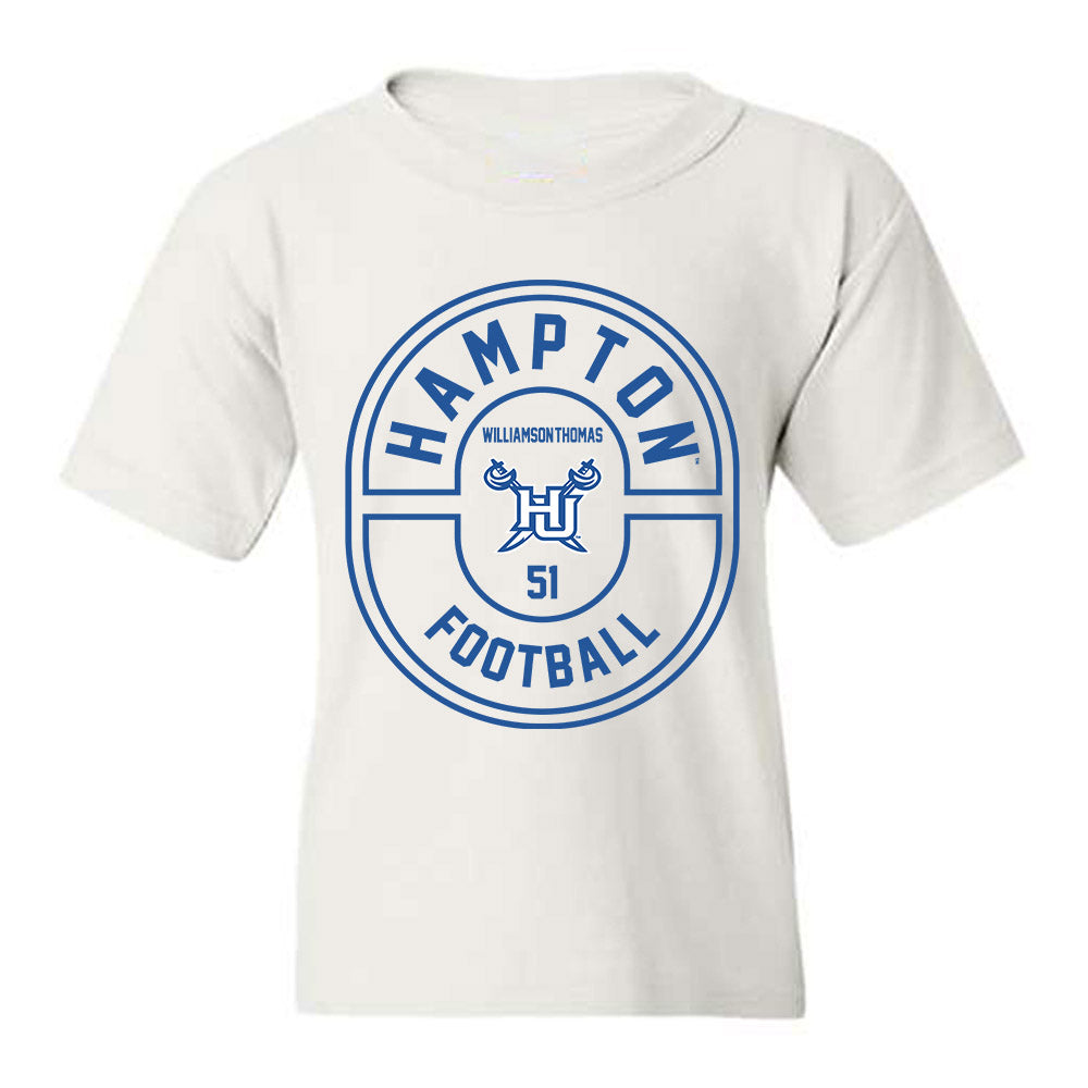 Hampton - NCAA Football : Jalen Williamson-Thomas - Classic Fashion Shersey Youth T-Shirt-0