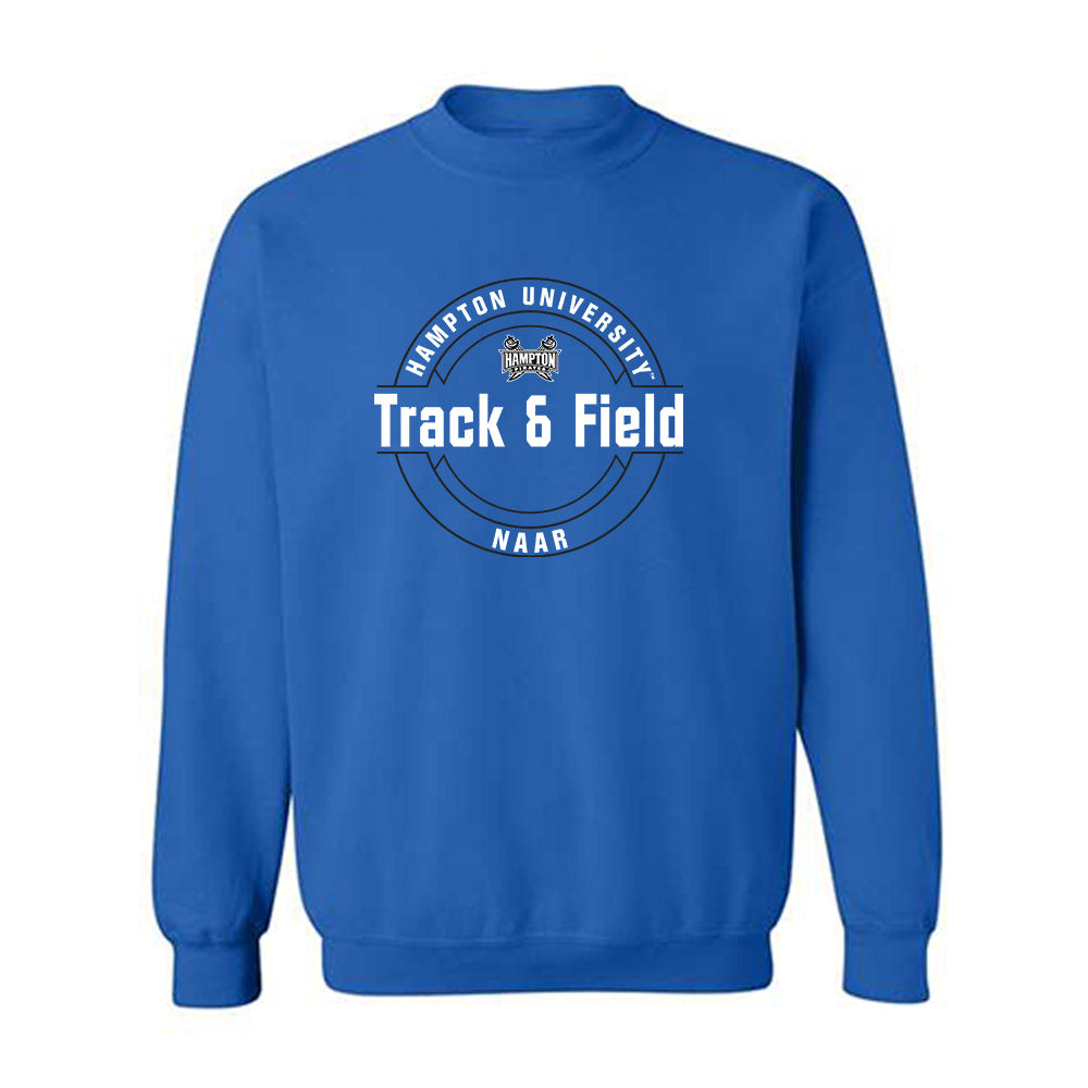 Hampton - NCAA Men's Track & Field : Garth Naar - Classic Fashion Shersey Crewneck Sweatshirt-0
