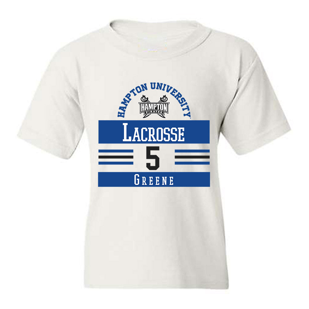 Hampton - NCAA Men's Lacrosse : James Greene - Classic Fashion Shersey Youth T-Shirt-0