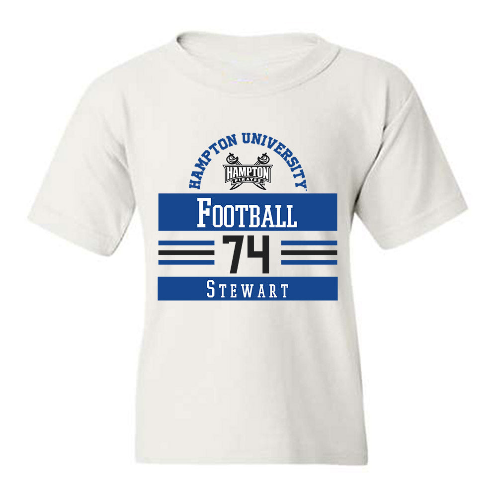Hampton - NCAA Football : Damaurius Stewart - Classic Fashion Shersey Youth T-Shirt-0