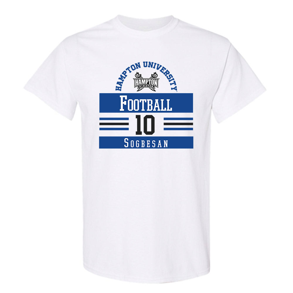 Hampton - NCAA Football : Korede Sogbesan - Classic Fashion Shersey T-Shirt-0