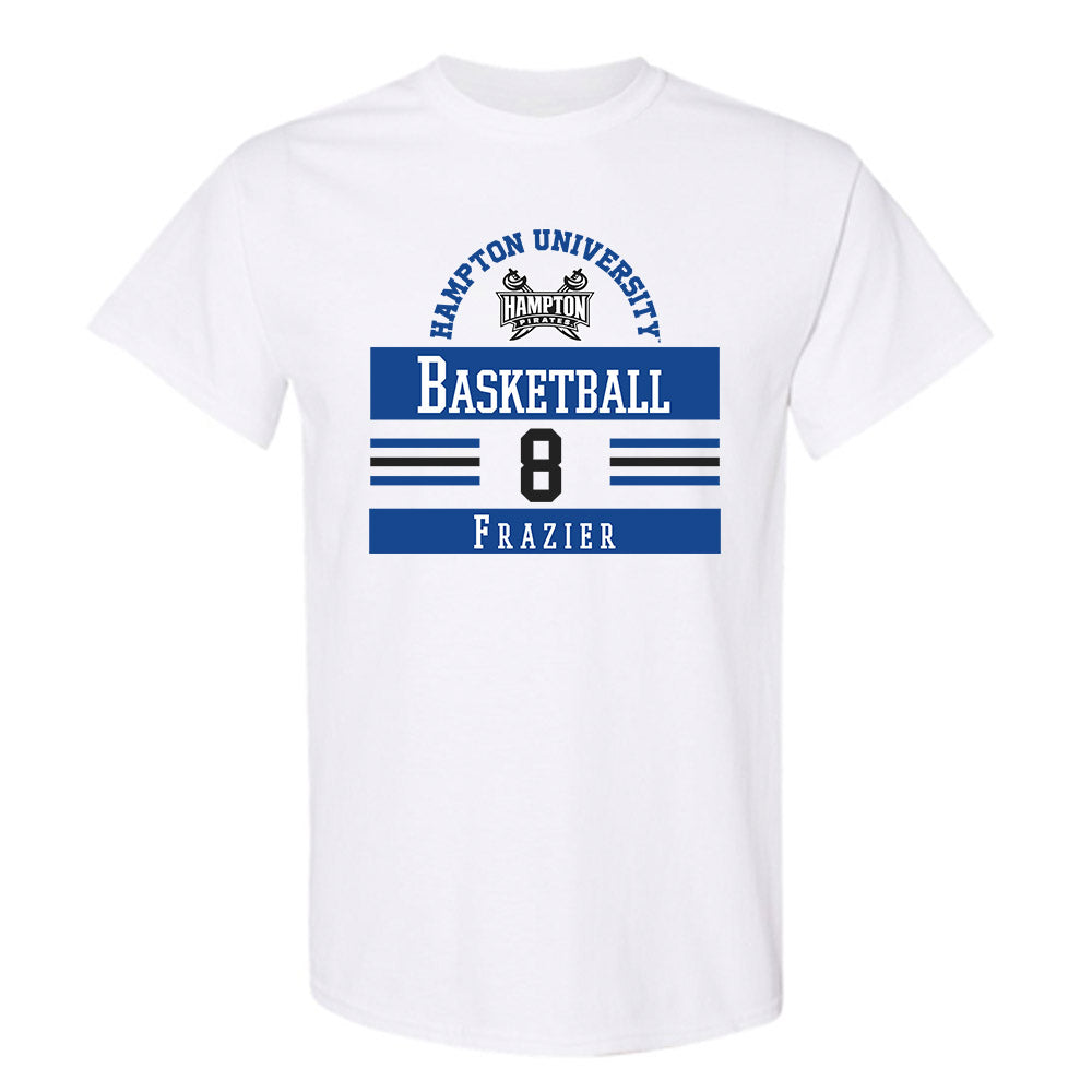 Hampton - NCAA Men's Basketball : Maximus Frazier - Classic Fashion Shersey T-Shirt-0