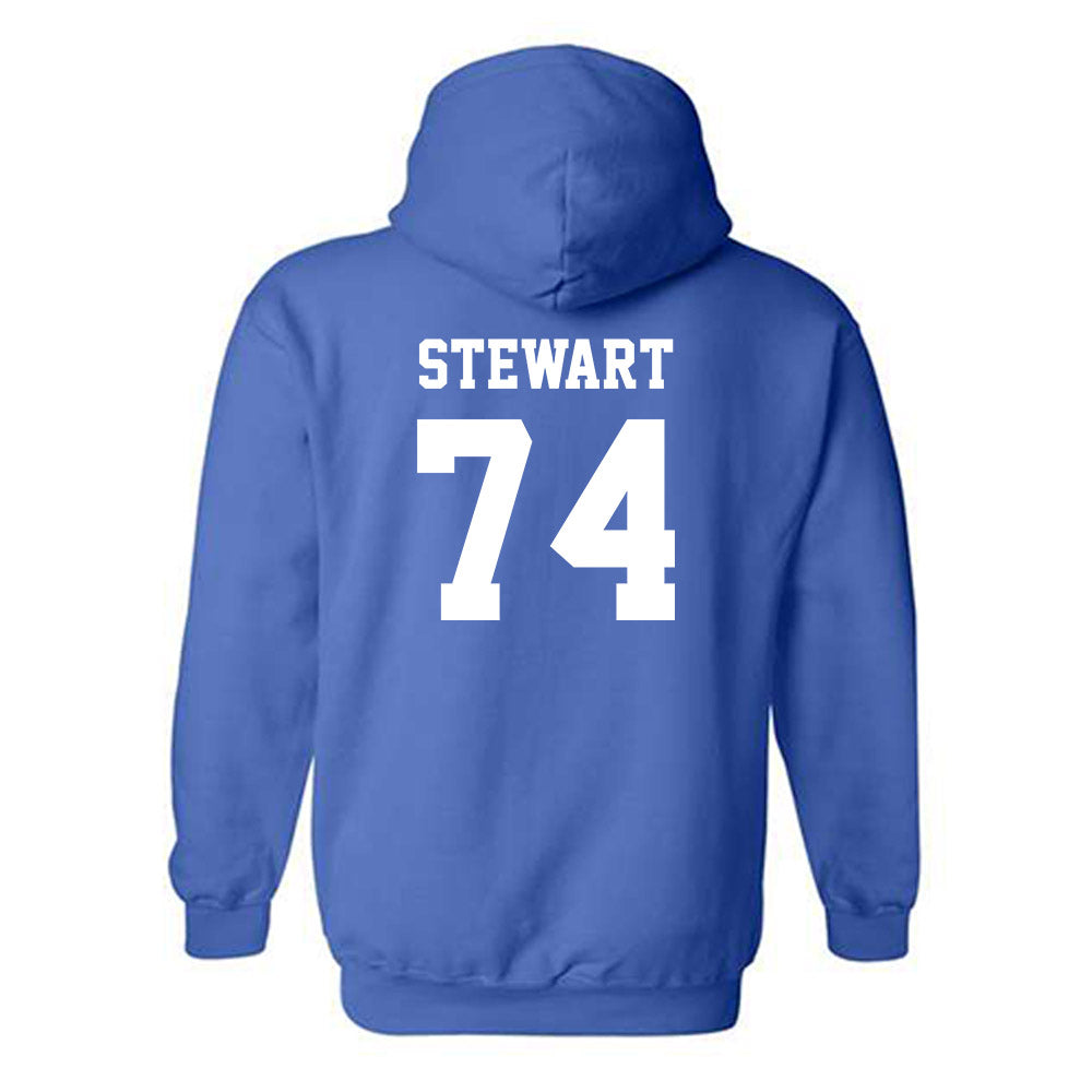 Hampton - NCAA Football : Damaurius Stewart - Classic Shersey Hooded Sweatshirt-1