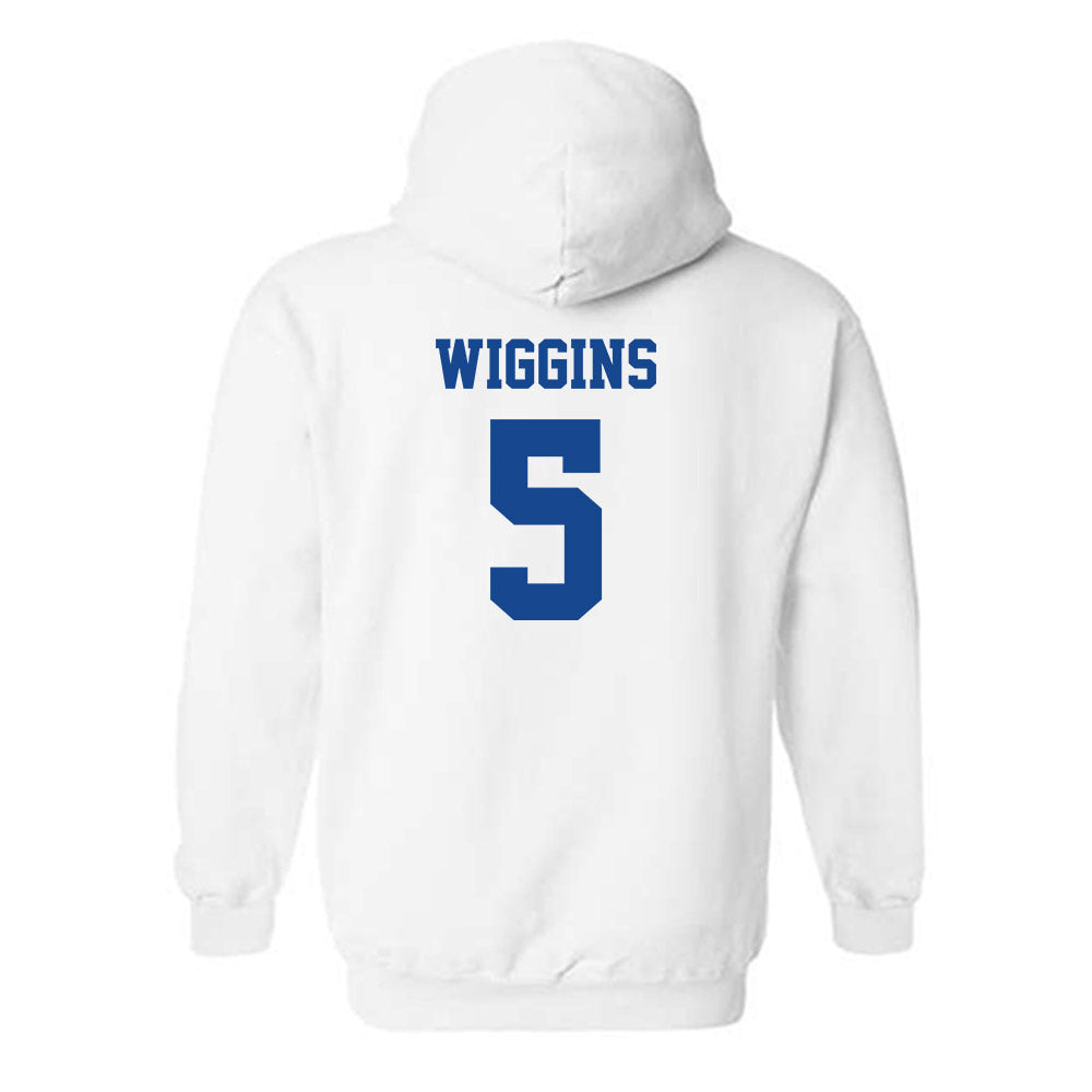 Hampton - NCAA Women's Basketball : Diamond Wiggins - Classic Shersey Hooded Sweatshirt-1