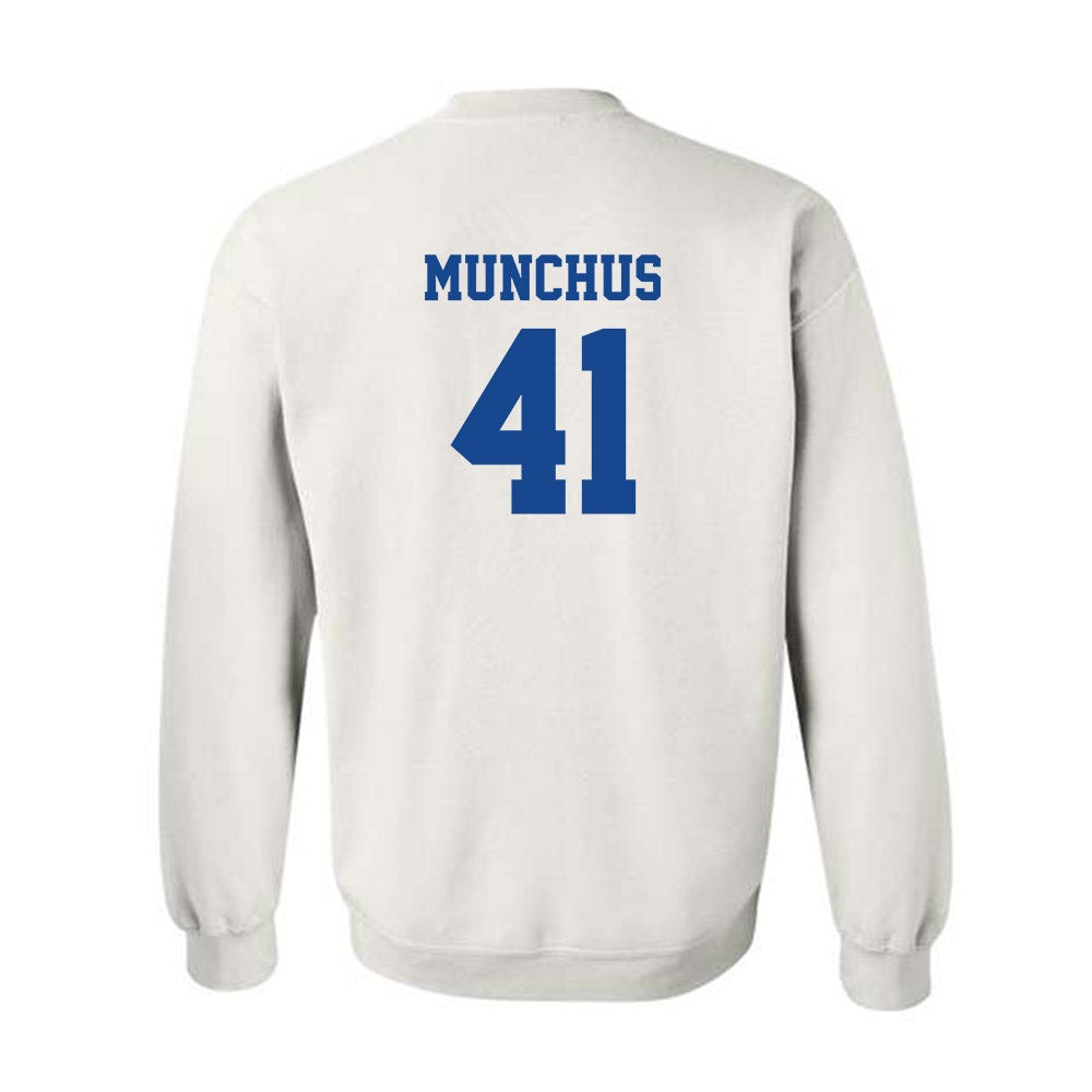Hampton - NCAA Men's Lacrosse : Davis Munchus - Classic Shersey Crewneck Sweatshirt-1