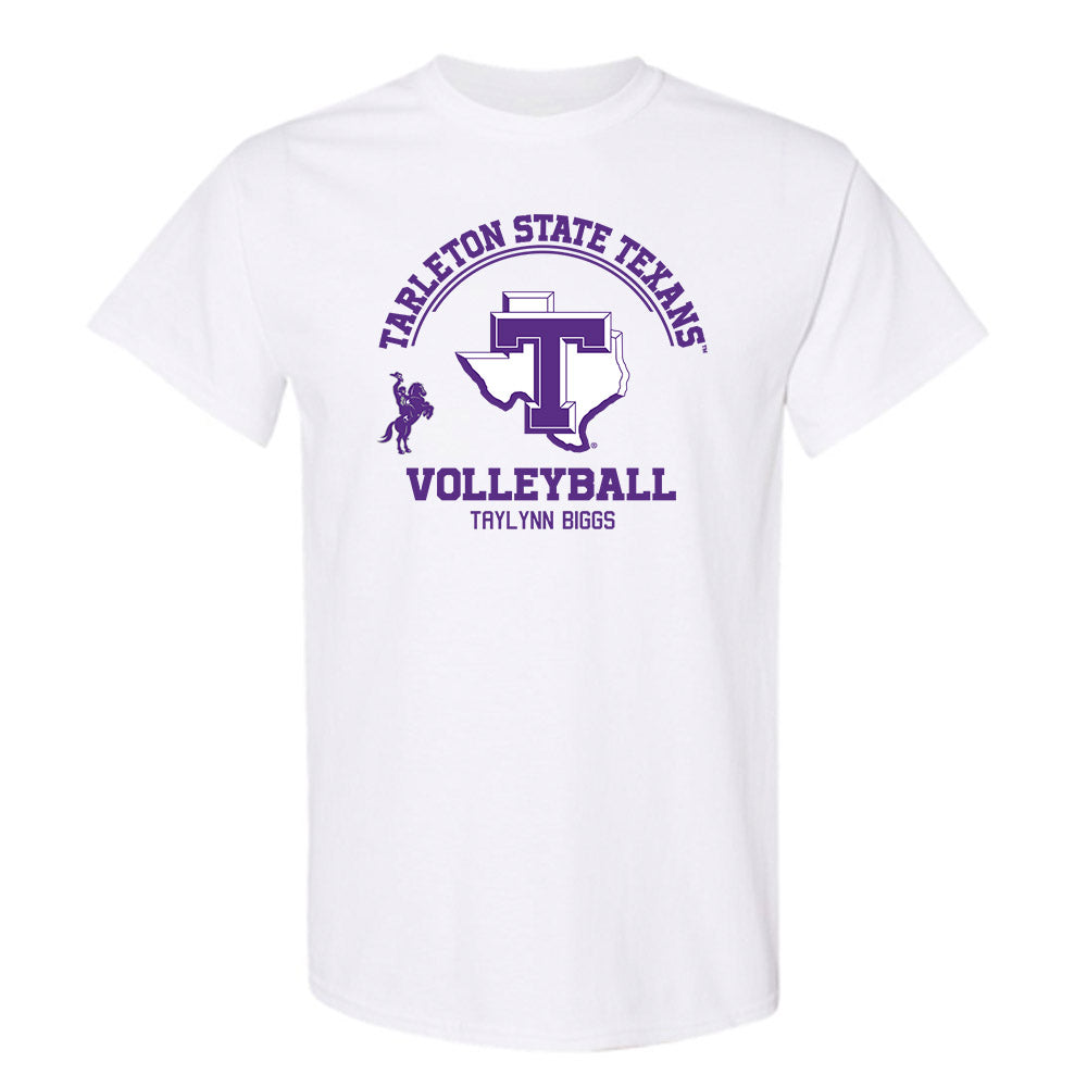 Tarleton State - NCAA Women's Volleyball : Taylynn Biggs - Classic Fashion Shersey T-Shirt-0