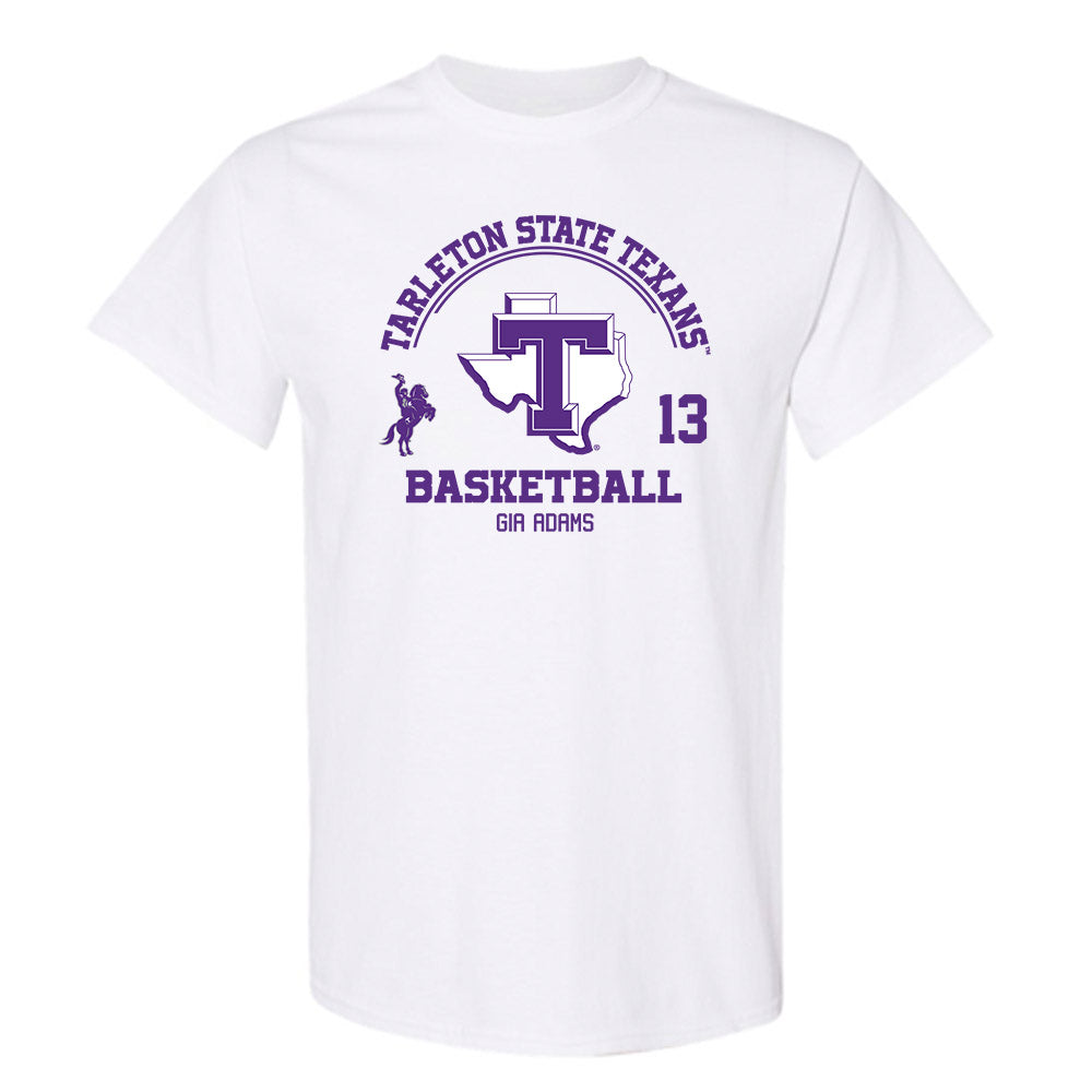 Tarleton State - NCAA Women's Basketball : Gia Adams - Classic Fashion Shersey T-Shirt-0