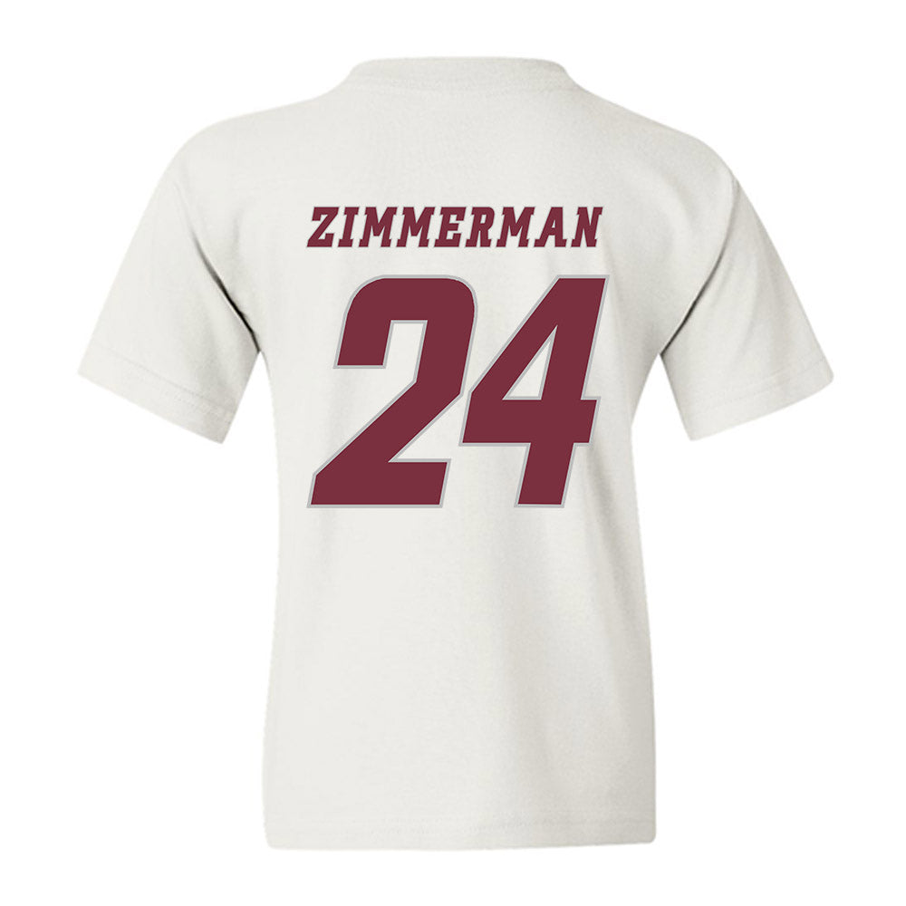 UMass - NCAA Men's Ice Hockey : Elias Zimmerman - Classic Shersey Youth T-Shirt-1