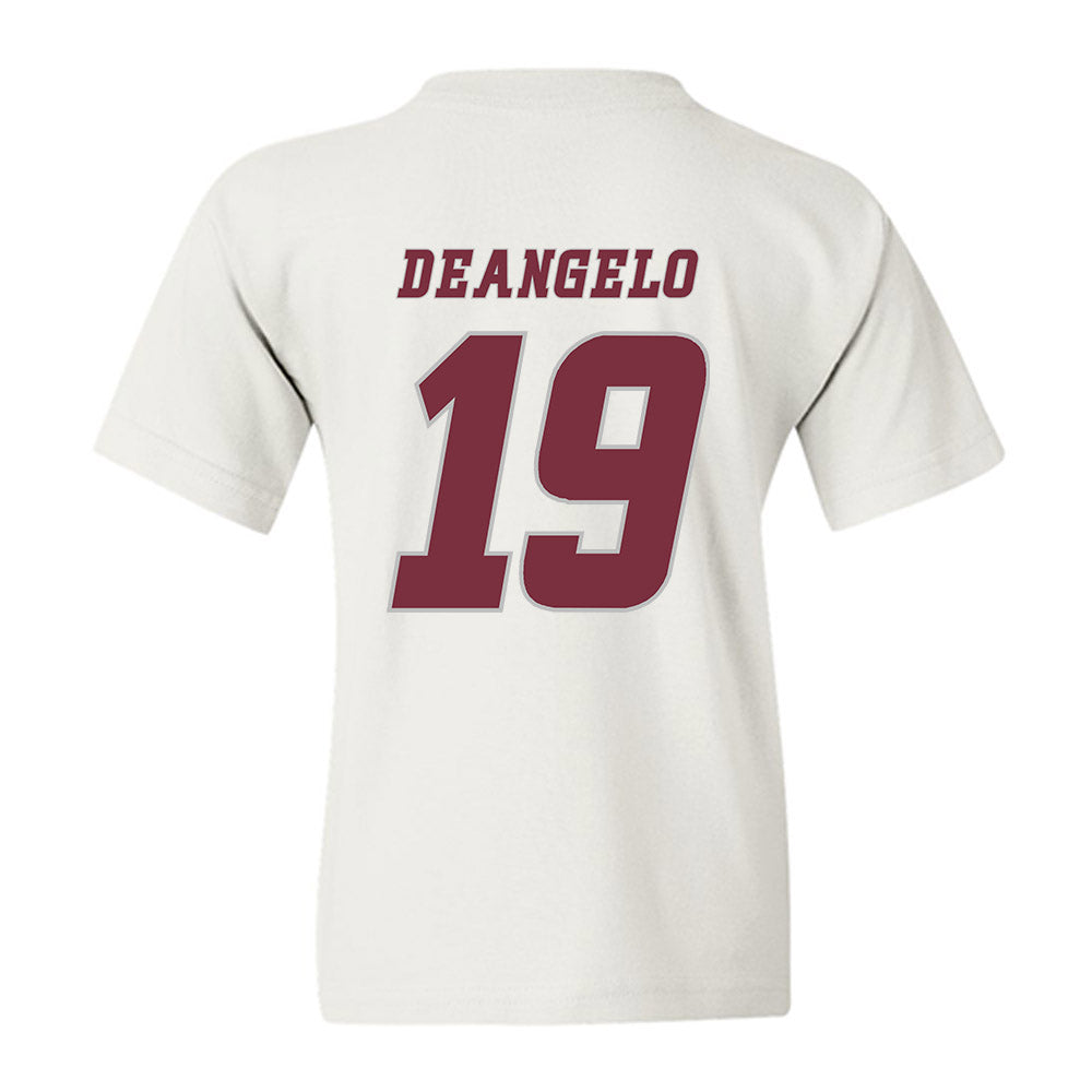 UMass - NCAA Men's Ice Hockey : Mikey DeAngelo - Classic Shersey Youth T-Shirt-1