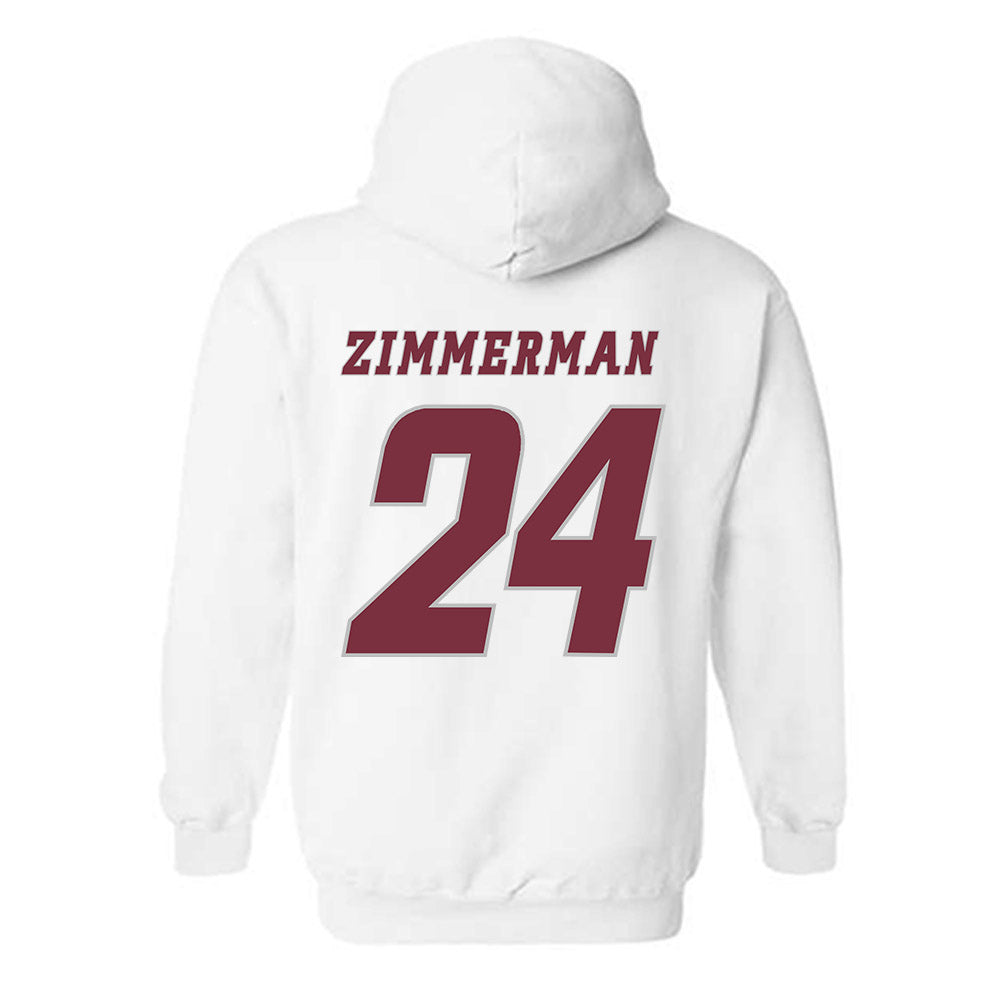 UMass - NCAA Men's Ice Hockey : Elias Zimmerman - Classic Shersey Hooded Sweatshirt-1