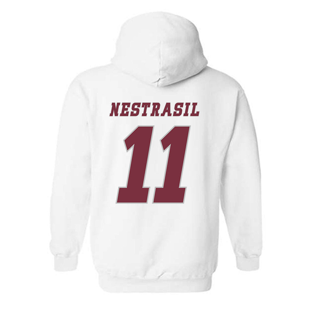 UMass - NCAA Men's Ice Hockey : Vaclav Nestrasil - Classic Shersey Hooded Sweatshirt-1