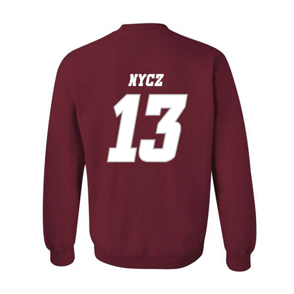 UMass - NCAA Men's Ice Hockey : Landon Nycz - Classic Shersey Crewneck Sweatshirt-1