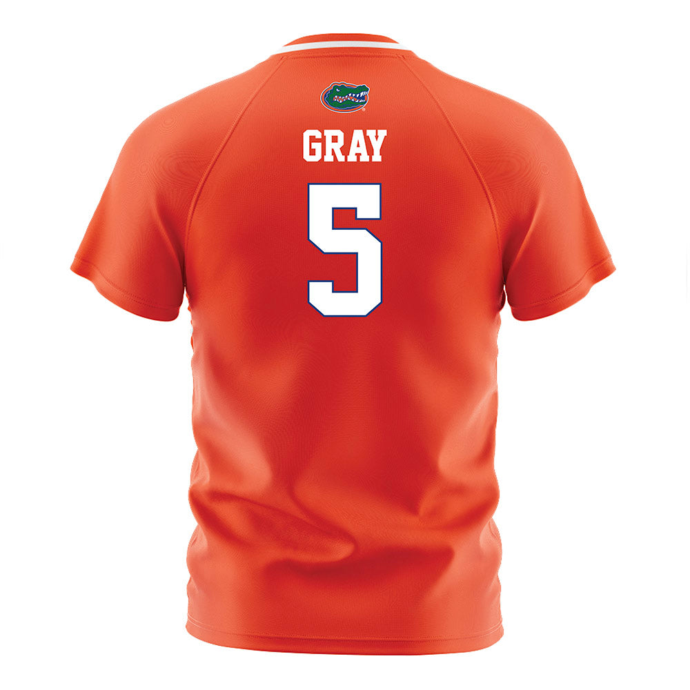 Florida - NCAA Women's Soccer : Mia Gray - Orange Soccer Jersey-1