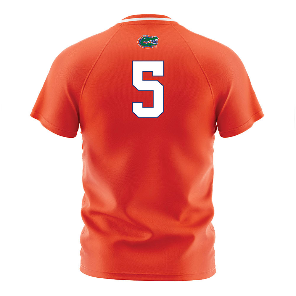Florida - NCAA Women's Soccer : Mia Gray - Orange Soccer Jersey-1