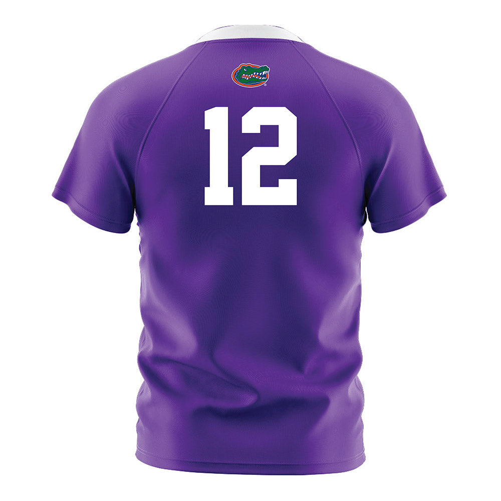 Florida - NCAA Women's Soccer : Charlotte Grim - Purple Soccer Jersey-1