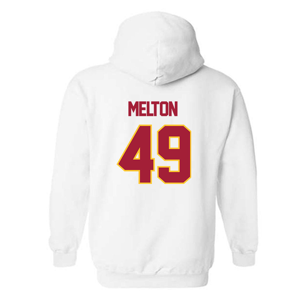 USC - NCAA Football : Fisher Melton - Sports Shersey Hooded Sweatshirt-1