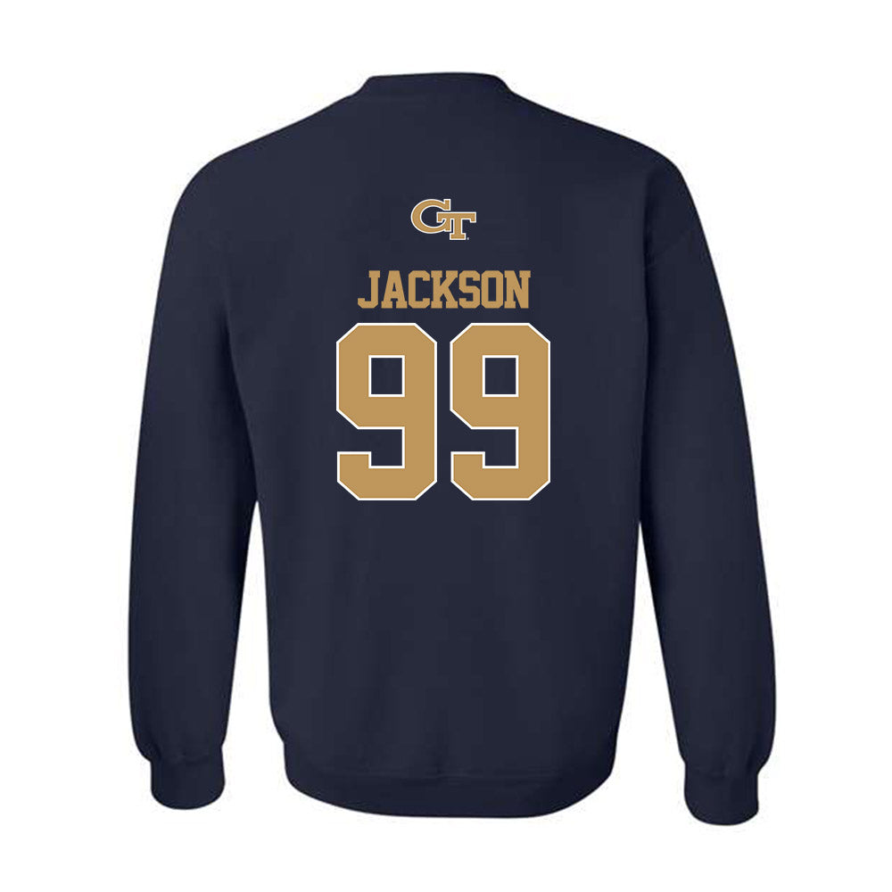 Georgia Tech - NCAA Football : Vincent Jackson - Classic Shersey Crewneck Sweatshirt-1